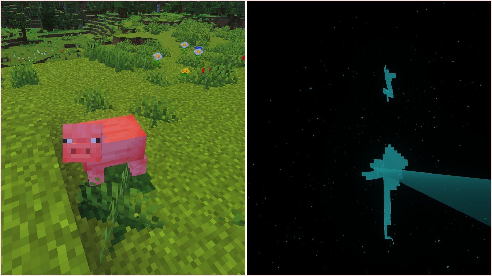 Vibrant Visuals' first version has some graphical issues (Image via Sportskeeda Gaming || Mojang Studios)